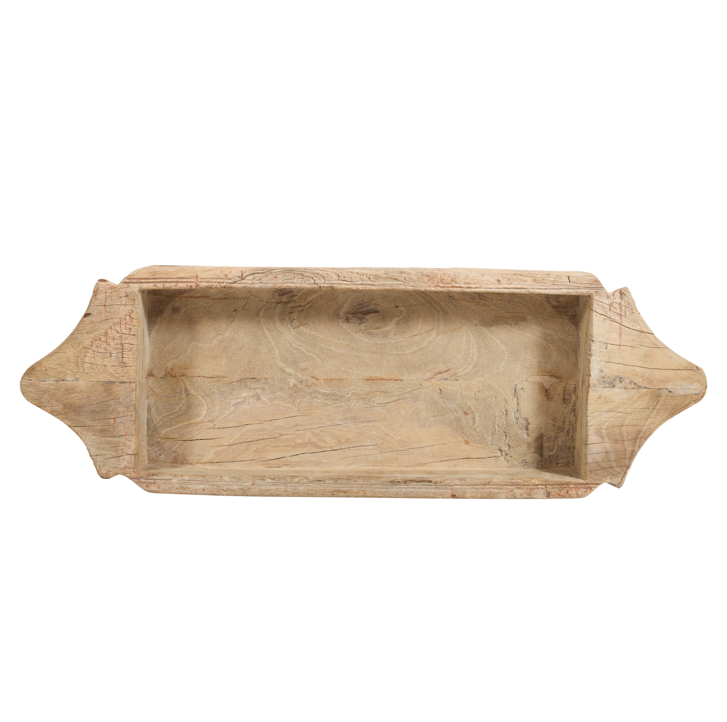 Wood Two-Handle Rectangular Parat
