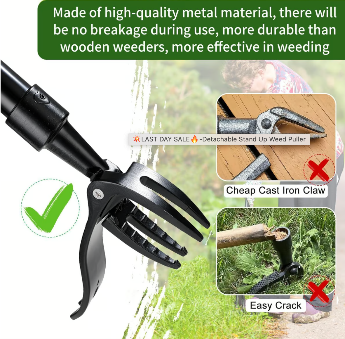 Wanda Garden Tool | Ergonomic Weed Removal