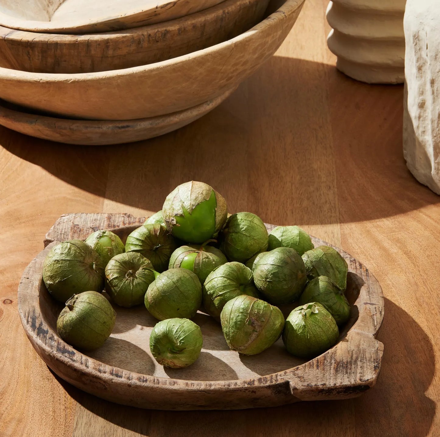 Wood Two Handle Parat - Small