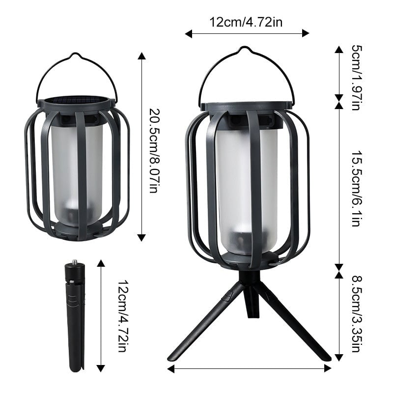 Layari — Dual Power Solar Lantern with Flickering Flame Effect