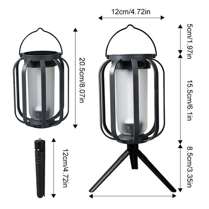 Layari — Dual Power Solar Lantern with Flickering Flame Effect