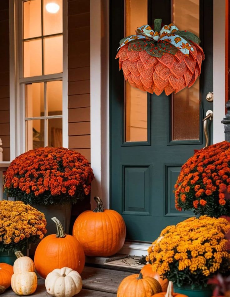 Pumpkin Fall Wreath