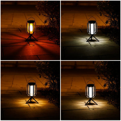 Layari — Dual Power Solar Lantern with Flickering Flame Effect
