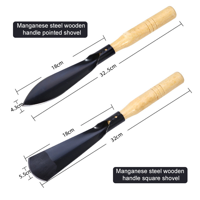 Grove Gardening Tools Set | Stainless Steel Weeding Shovel, Trowel, Rake