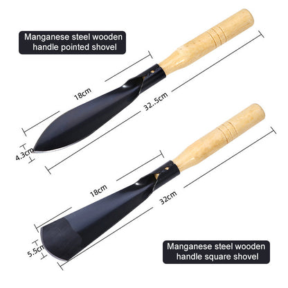 Grove Gardening Tools Set | Stainless Steel Weeding Shovel, Trowel, Rake