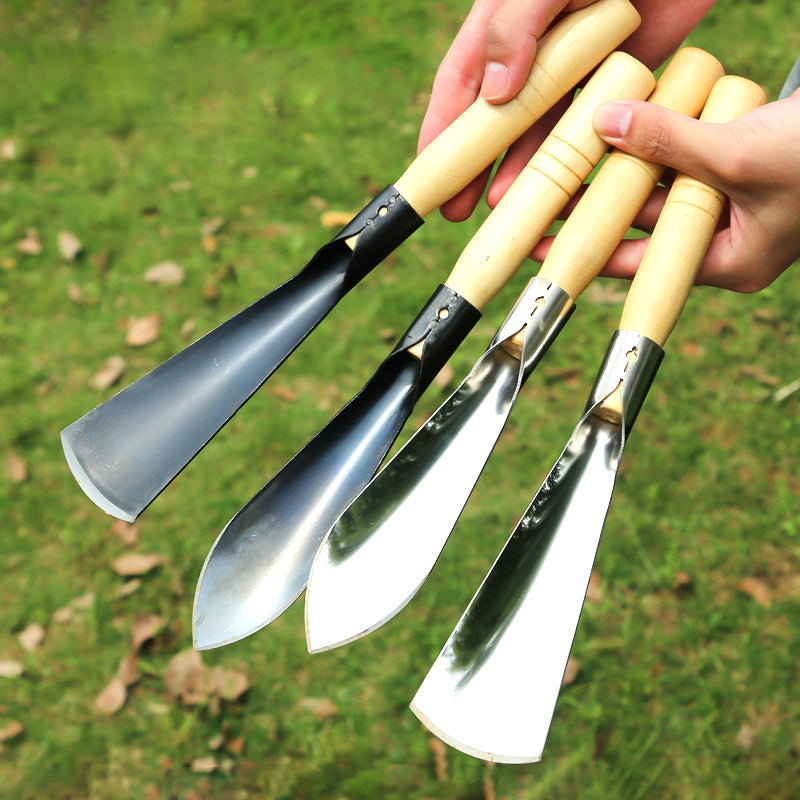 Grove Gardening Tools Set | Stainless Steel Weeding Shovel, Trowel, Rake