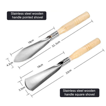 Grove Gardening Tools Set | Stainless Steel Weeding Shovel, Trowel, Rake