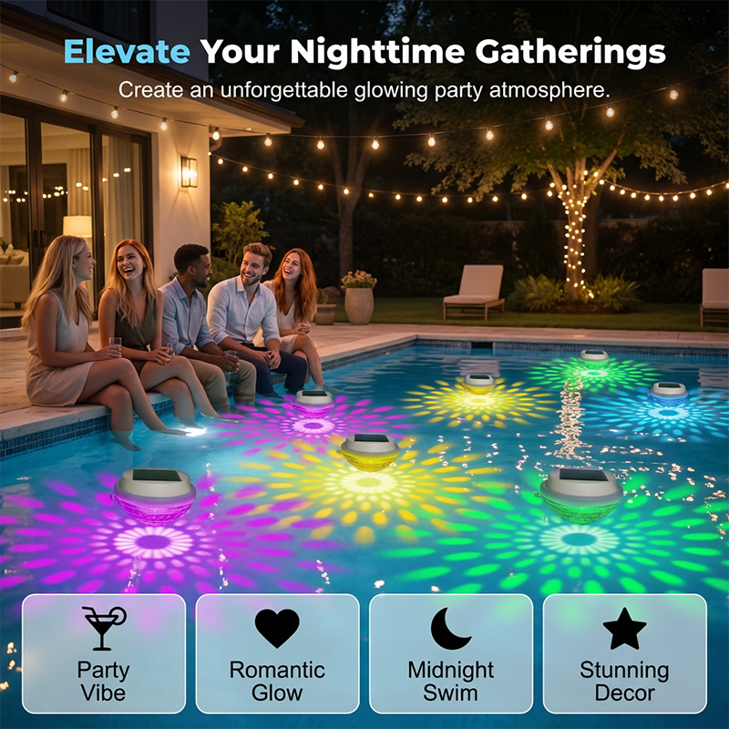 Luma Solar Floating Light | Color-Changing, Waterproof