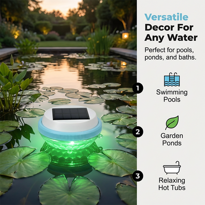 Luma Solar Floating Light | Color-Changing, Waterproof