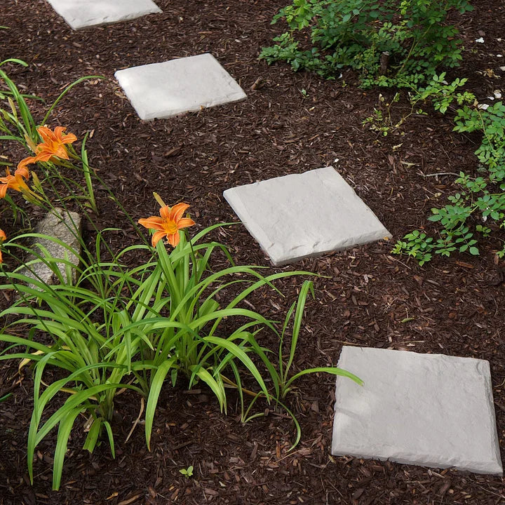 Natura Garden Stones | Durable Resin Decorative Stepping Stones for Pathways