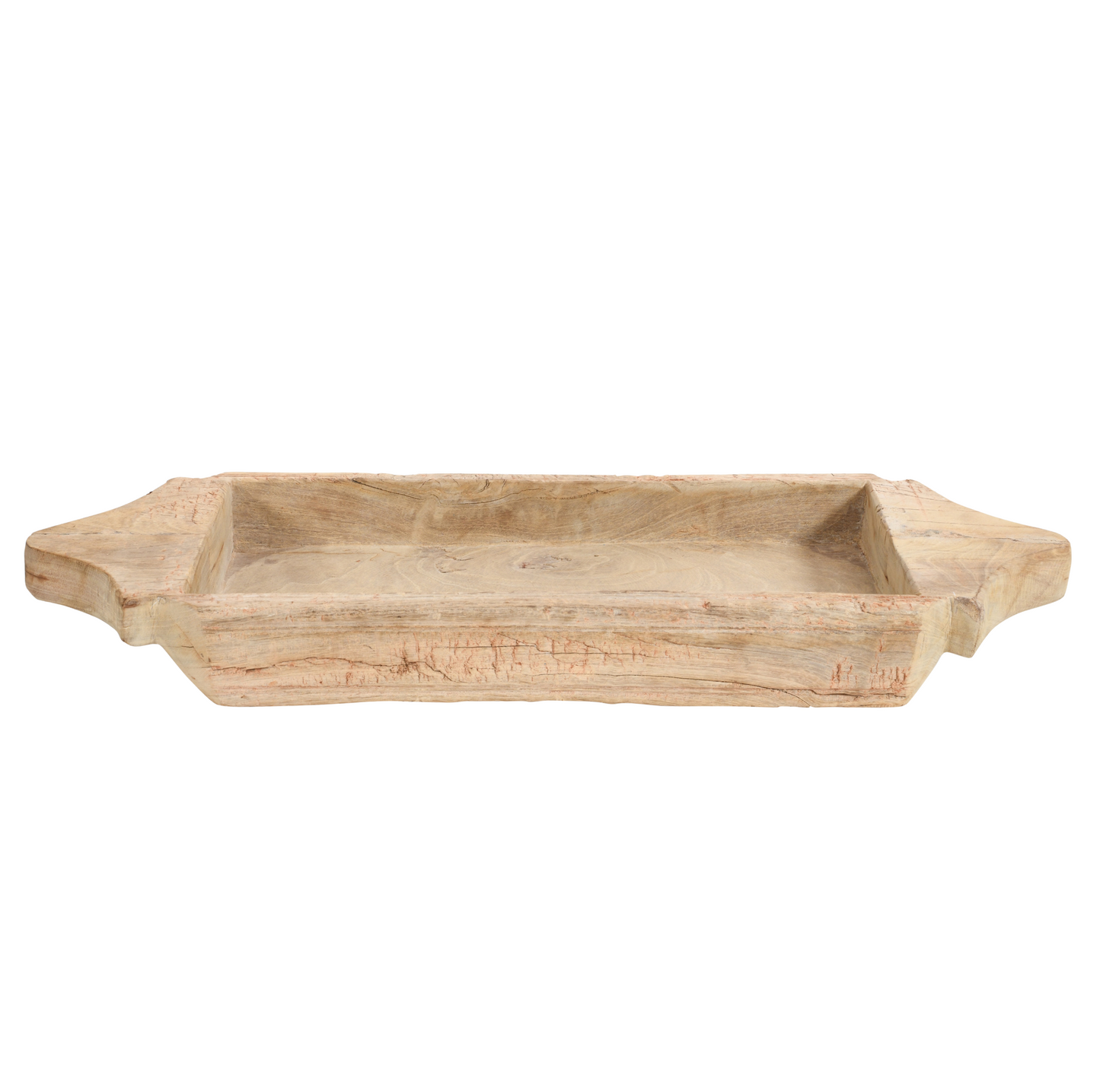 Wood Two-Handle Rectangular Parat