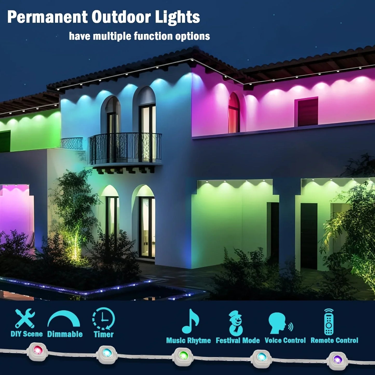 Outdoor Holiday LED Lights