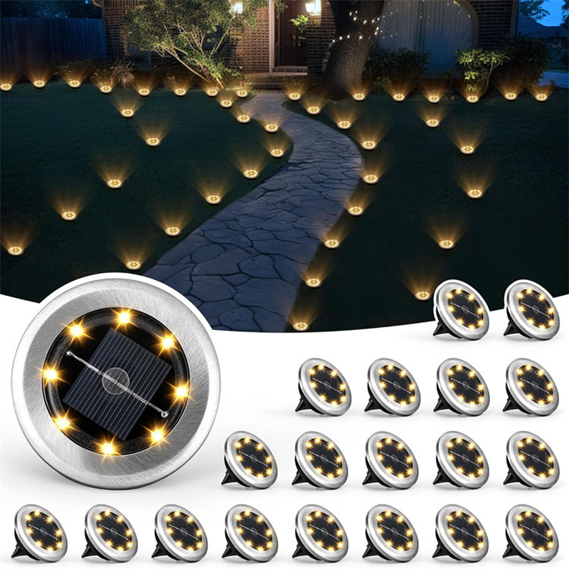 Solar Glow Ground Lights | Waterproof, Energy Efficient