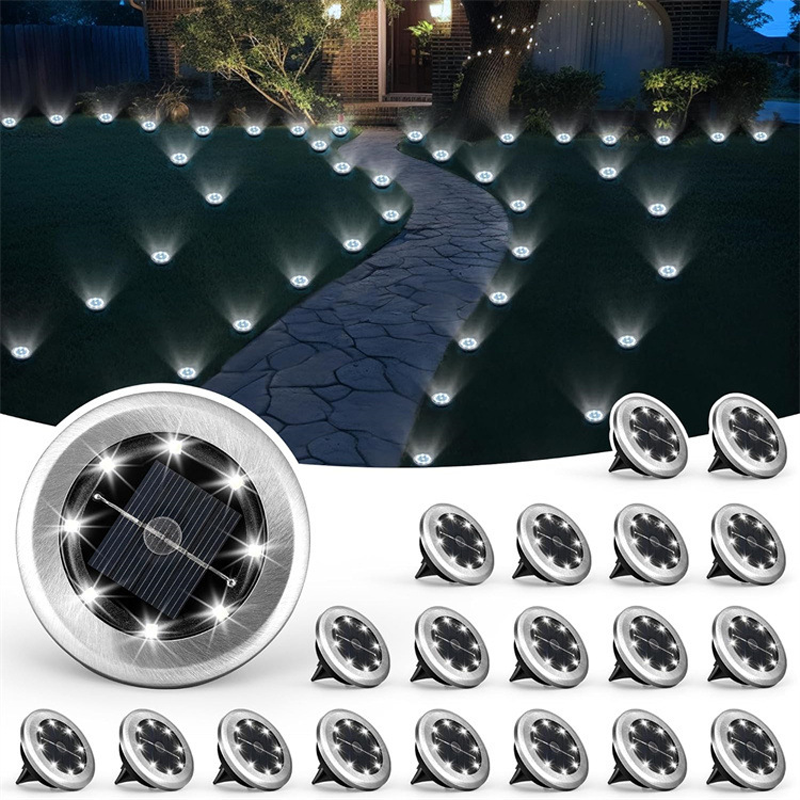 Solar Glow Ground Lights | Waterproof, Energy Efficient