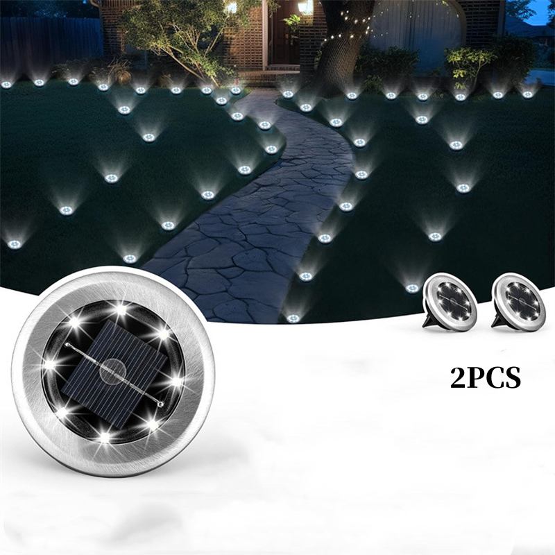 Solar Glow Ground Lights | Waterproof, Energy Efficient