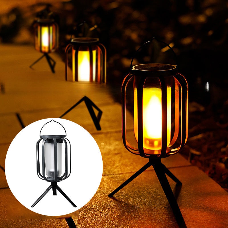 Layari — Dual Power Solar Lantern with Flickering Flame Effect