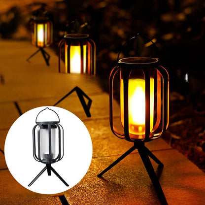 Layari — Dual Power Solar Lantern with Flickering Flame Effect