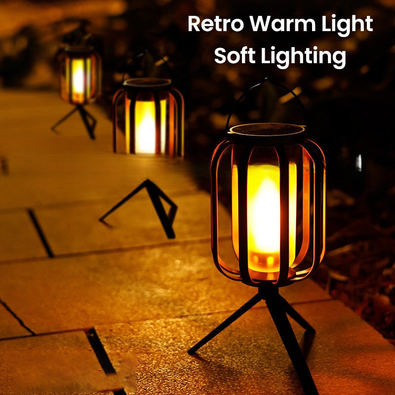 Layari — Dual Power Solar Lantern with Flickering Flame Effect
