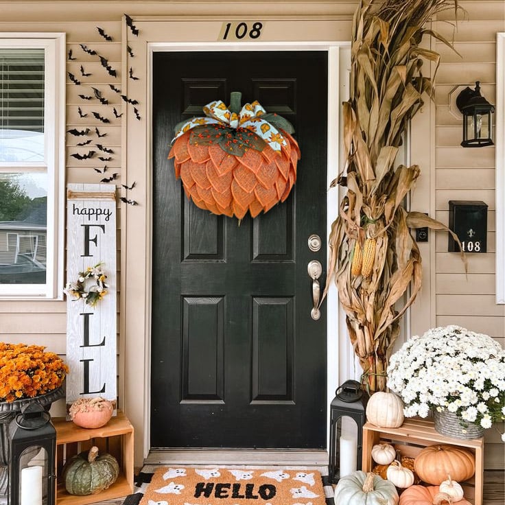 Pumpkin Fall Wreath
