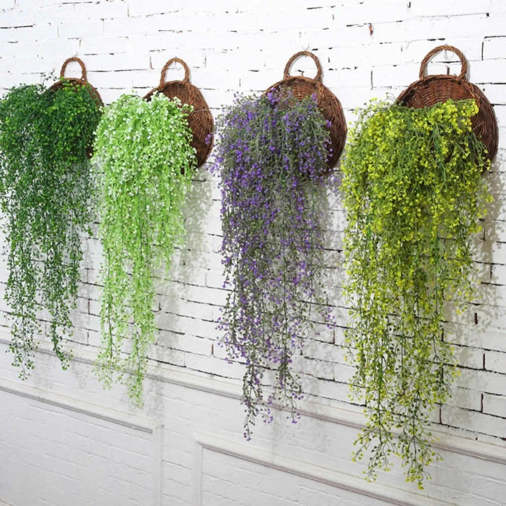 Handmade Rattan Hanging Wall Planter