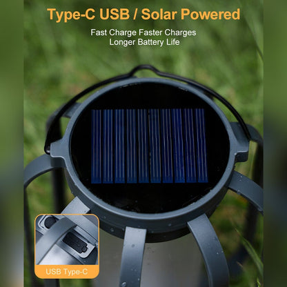 Layari — Dual Power Solar Lantern with Flickering Flame Effect