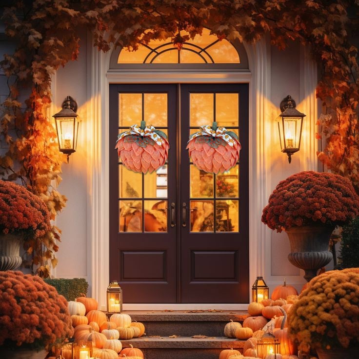 Pumpkin Fall Wreath